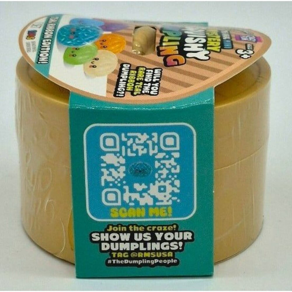 Mystery Squishy Dumpling Teal Ribbon Edition Crazy Fun RMS New Sealed - Picture 3 of 4